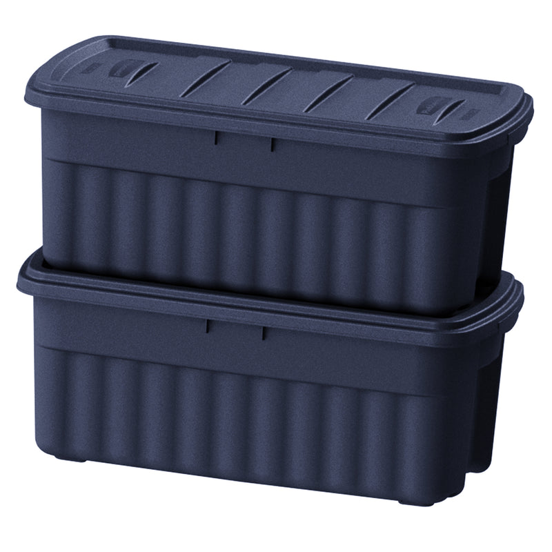 Rubbermaid Roughneck 50 Gal Stackable Storage Tote Container (4 Pack) (Used)