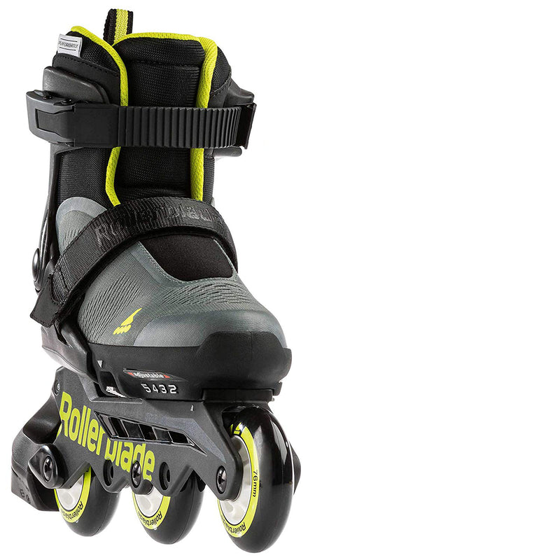 Rollerblade Microblade 3WD Inline Adjustable Roller Skates for Kids, Black