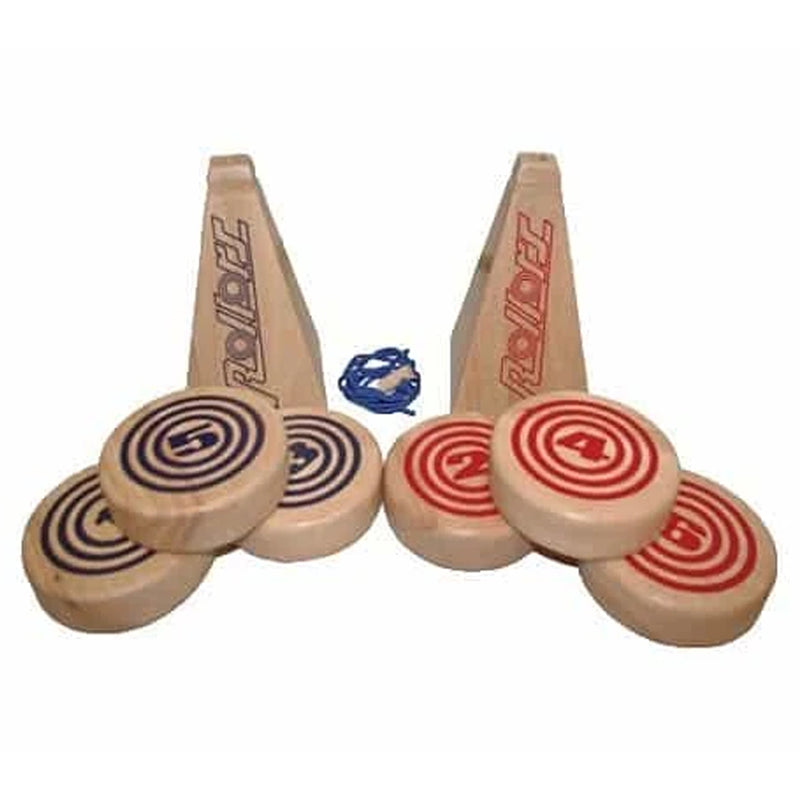 YardGames Backyard Lawn 2 Player Rollors Wooden Bocce Bowling Rolling Game Set
