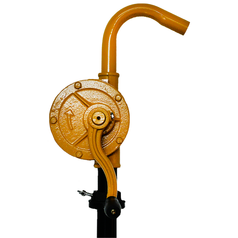 Brown USA ROP3000 Cast Iron Rotary Oil Hand Pump w/ 1.25 x 40 Inch Tube, Yellow
