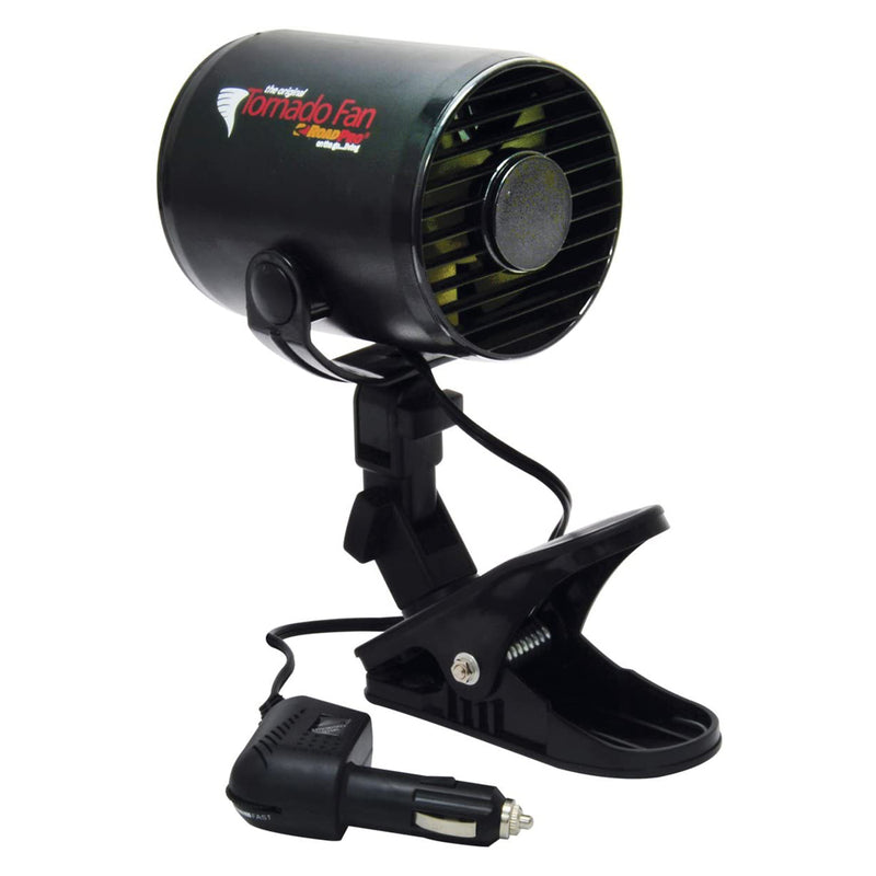 RoadPro 12 Volt Plug In Car Vehicle Variable Speed Tornado Fan w/ Mounting Clip