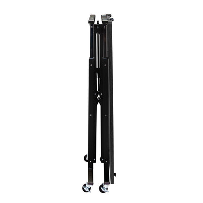 Origami Up Down Adjustable Sitting Standing Workstation Desk w/ Wheels, Black - VMInnovations