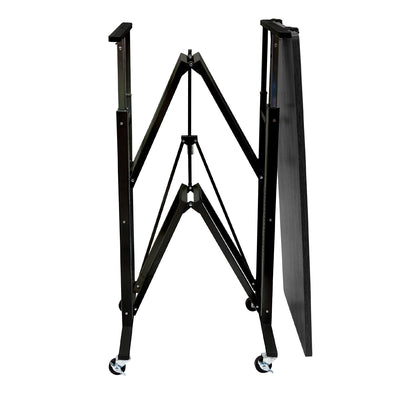 Origami Up Down Adjustable Sitting Standing Workstation Desk w/ Wheels, Black - VMInnovations