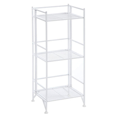 Convenience Concepts S10-112 Xtra Storage 3 Tier Folding Metal Shelf Bookcase