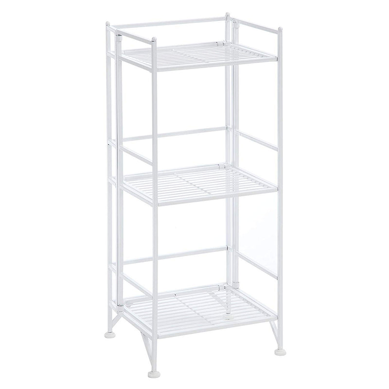 Convenience Concepts S10-112 Xtra Storage 3 Tier Folding Metal Shelf Bookcase