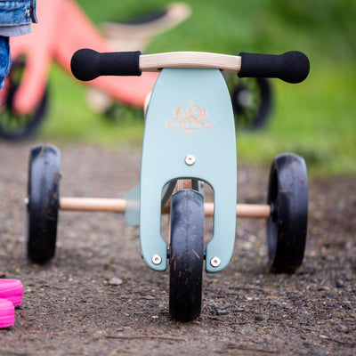 Kinderfeets Kid's Riding Toy Bundle w/Adjustable Helmet & Tiny Tot Balance Bike