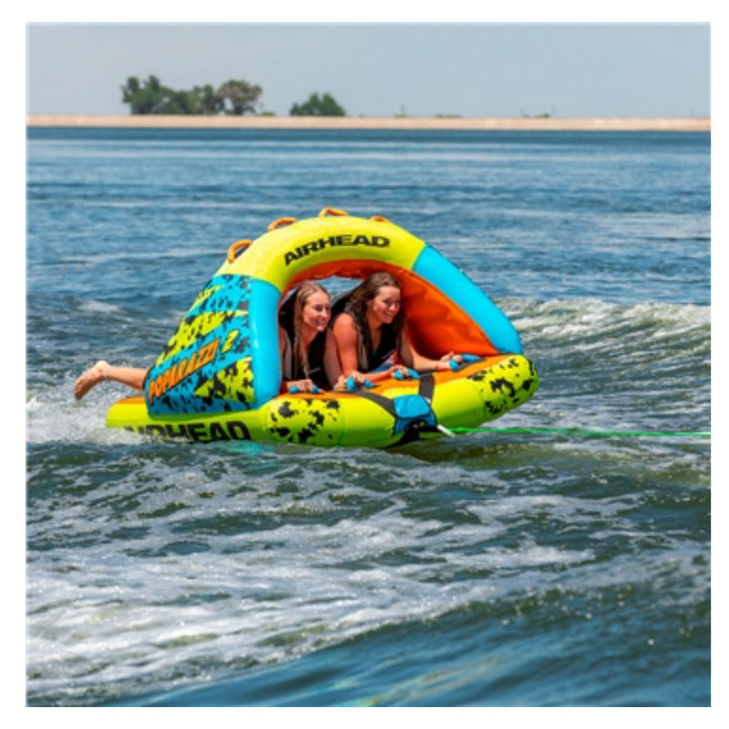 Airhead Poparazzi 2 Person Inflatable Towable Water Lake Boating Tube (Used)