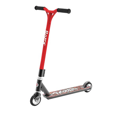 Razor Beast V6 Indoor Outdoor 2-Wheel Push Ride-On Scooter, Black/Red (Used)