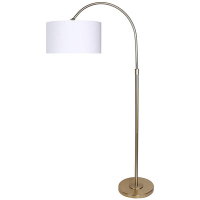 Grandview Gallery 63.5 Inch Tall 100W Modern Glam Arc Floor Lamp, Gold Plated