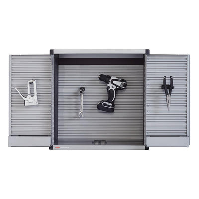 Rubbermaid FastTrack 5 Piece 24 Inch Garage Tool Cabinet Kit Rail Storage System