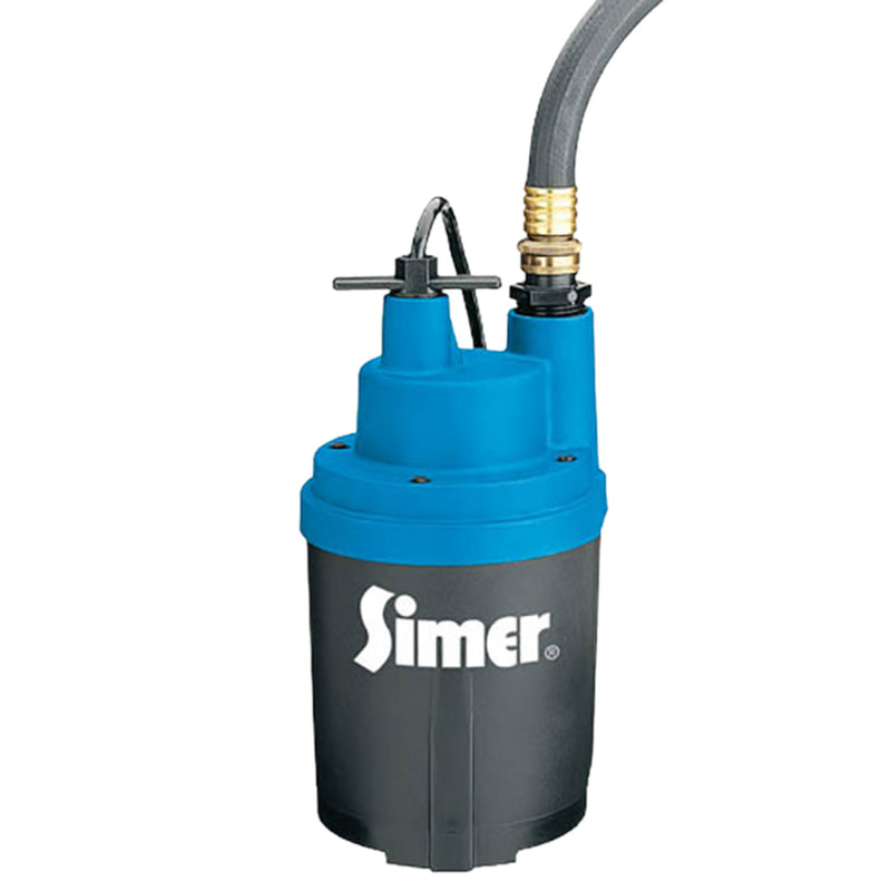 Simer Smart Geyser 1/4 HP 1800 GPH Submersible Auto Utility Water Pump