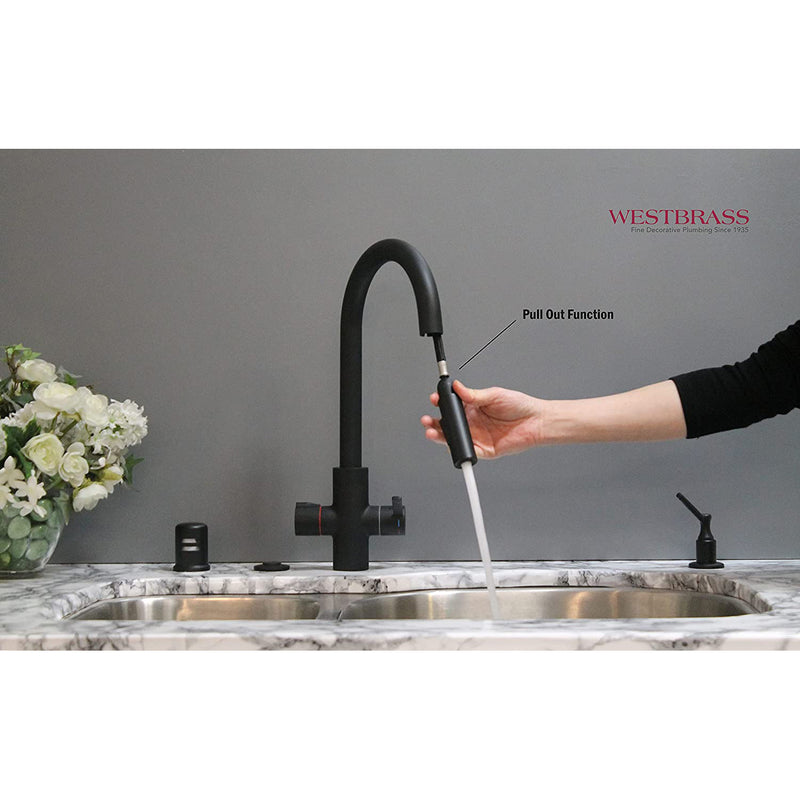 Westbrass HotMaster 4in1 Hot Water Dispenser Faucet w/ Hot Tank (For Parts)