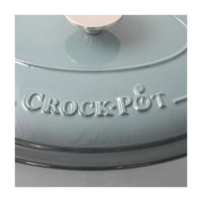 Crock-Pot 7 Quart Oval Enamel Cast Iron Covered Dutch Oven Slow Cooker (Used)