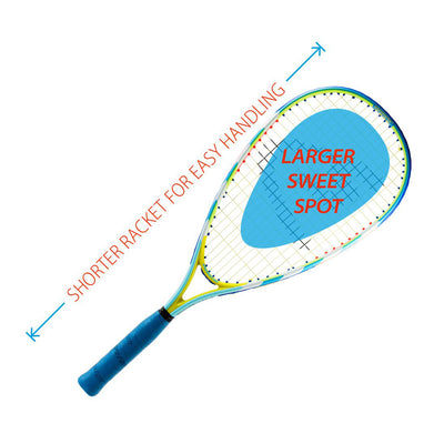 Speedminton Portable S700 Badminton Set with Rackets, 5 Shuttlecocks, and Court