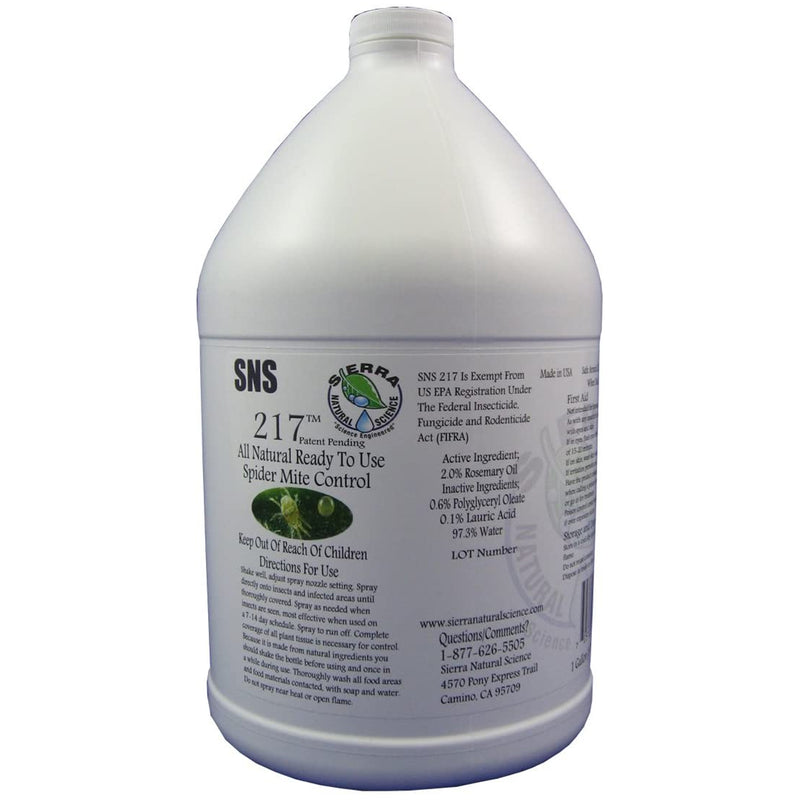 Hydrofarm SN2171GAL SNS Rosemary Spider Mite Control Treatment Spray, 1 Gallon
