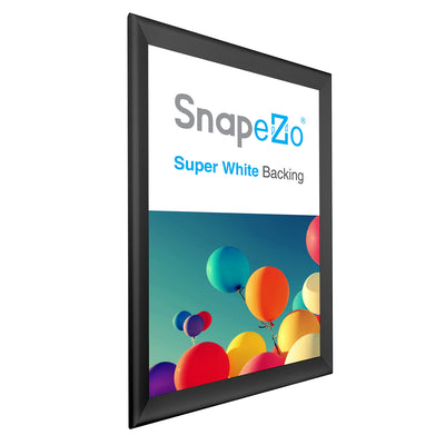 SnapeZo Aluminum Metal Front Loading Snap Poster Frame, Black, 27 x 41 Inches