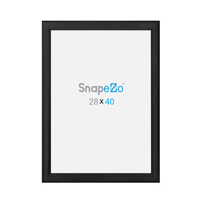 SnapeZo Aluminum Metal Front Loading Snap Poster Frame, Black, 28 x 40 Inches