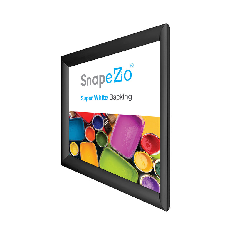 SnapeZo Aluminum Metal Front Loading Snap Poster Frame, Black, 30 x 30 Inches