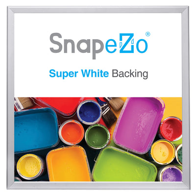 SnapeZo Aluminum Metal Front Loading Snap Poster Frame, Silver, 36 x 36 Inches
