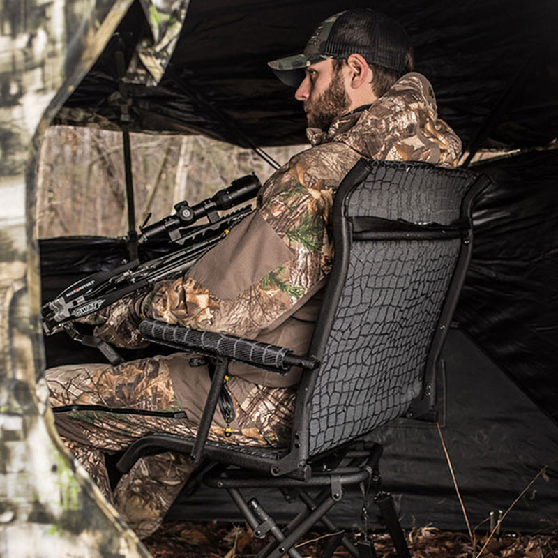HAWK Quiet Stealth Spin Blind Chair with Silent 360 Spin Feature (Open Box)