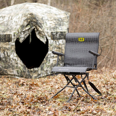 HAWK Quiet Stealth Spin Blind Chair with Silent 360 Spin Feature (Open Box)