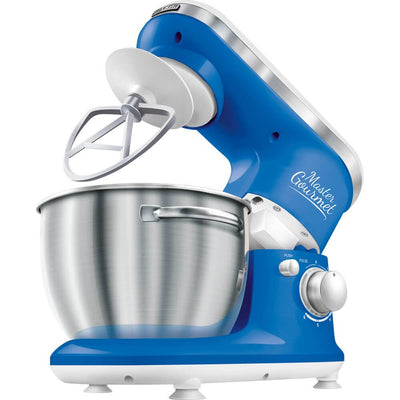 Sencor STM 3620WH 4.2 Quart 6 Speed Food Mixer with Stainless Steel Bowl, Blue