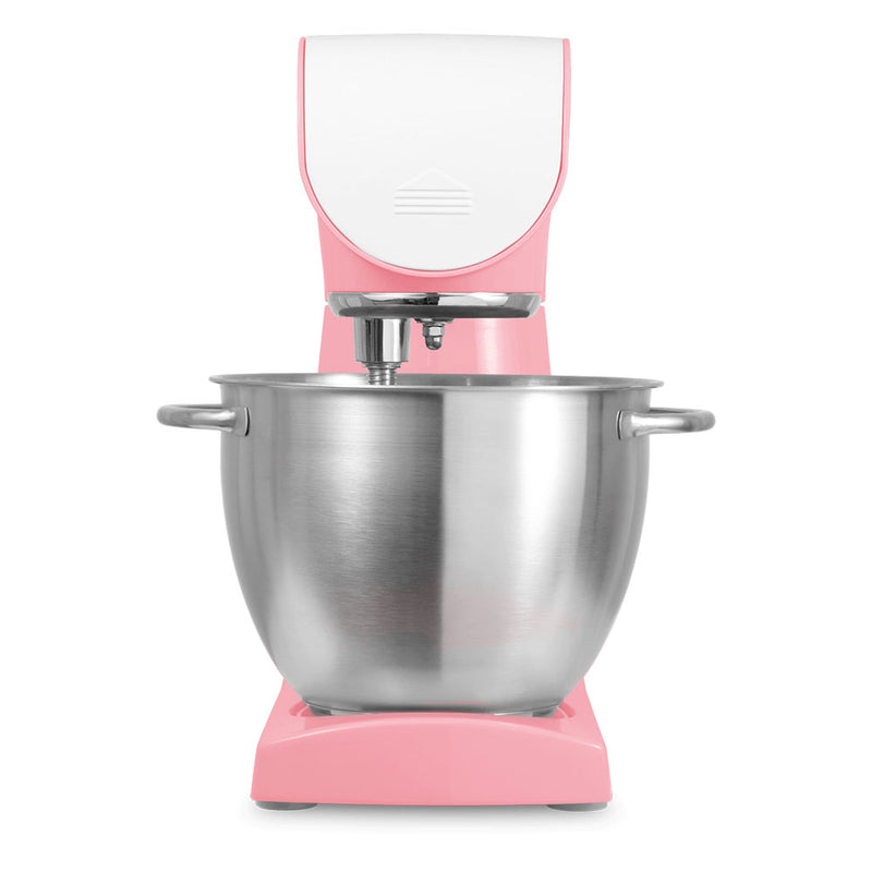 Sencor STM44RD 8 Speed 4.7 Quart Stand Mixer with Beater and Hook, Pastel Red