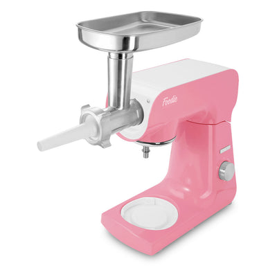 Sencor STM44RD 8 Speed 4.7 Quart Stand Mixer with Beater and Hook, Pastel Red