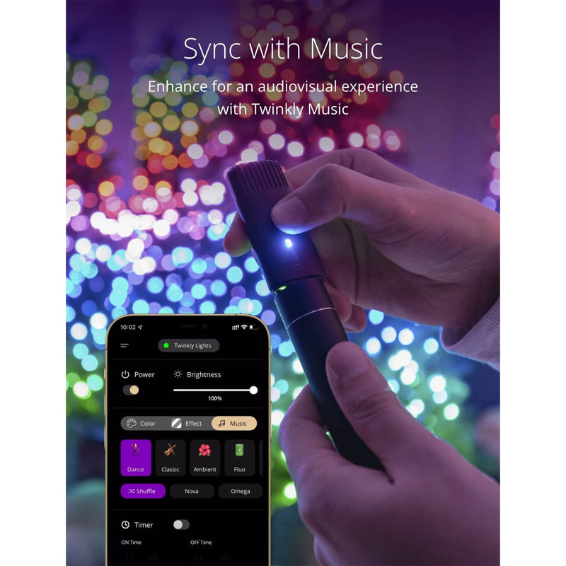 Twinkly Strings App-Controlled Smart LED Christmas Lights 250 Multicolor & White - VMInnovations