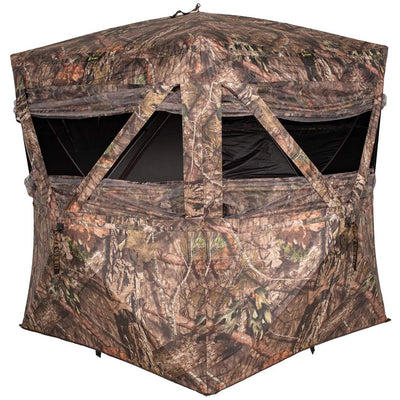 Summit Cobra Portable 2 Person Outside Game Hunting Ground Blind, Realtree Edge