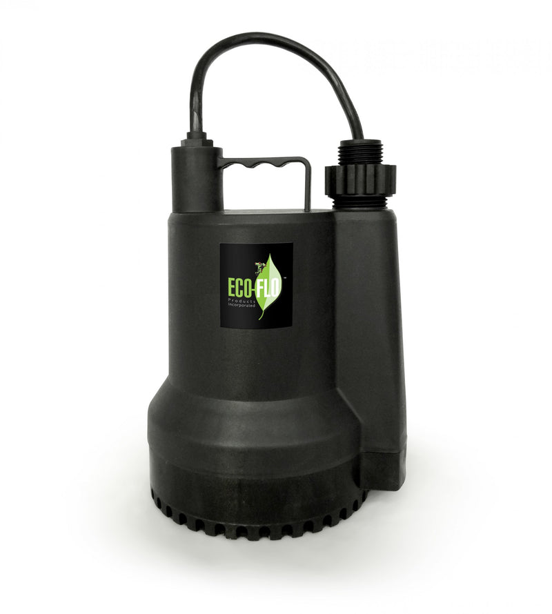 Eco-Flo SUP54 1/6 HP 1680 GPH Manual Submersible Thermoplastic Utility Pump