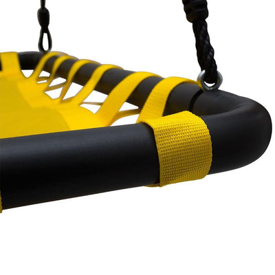 Swinging Monkey Giant 40" x 30" Square Mat Platform Outdoor Play Swing, Yellow
