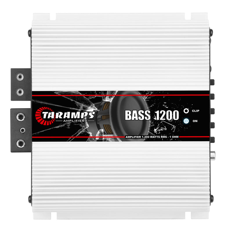 Taramps 1200 Watt Auto Mono Amplifier with Audiopipe Amplifier Installation Kit