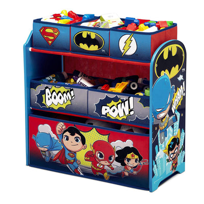 Delta Children DC Comics Super Friends Multi Toy Box Bin Wood Storage Organizer