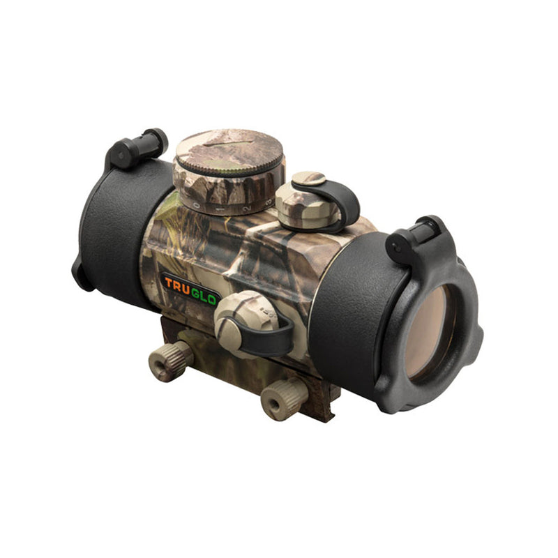 TRUGLO Crossbow Red-Dot 30mm Dual Color Multi Reticle Sight, Camo (For Parts)