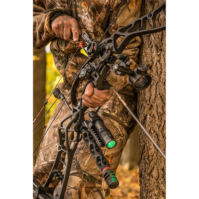 TRUGLO Tactical Green CREE LED Archery Hunting Bow Light w/ Picatinny Rail Mount - VMInnovations