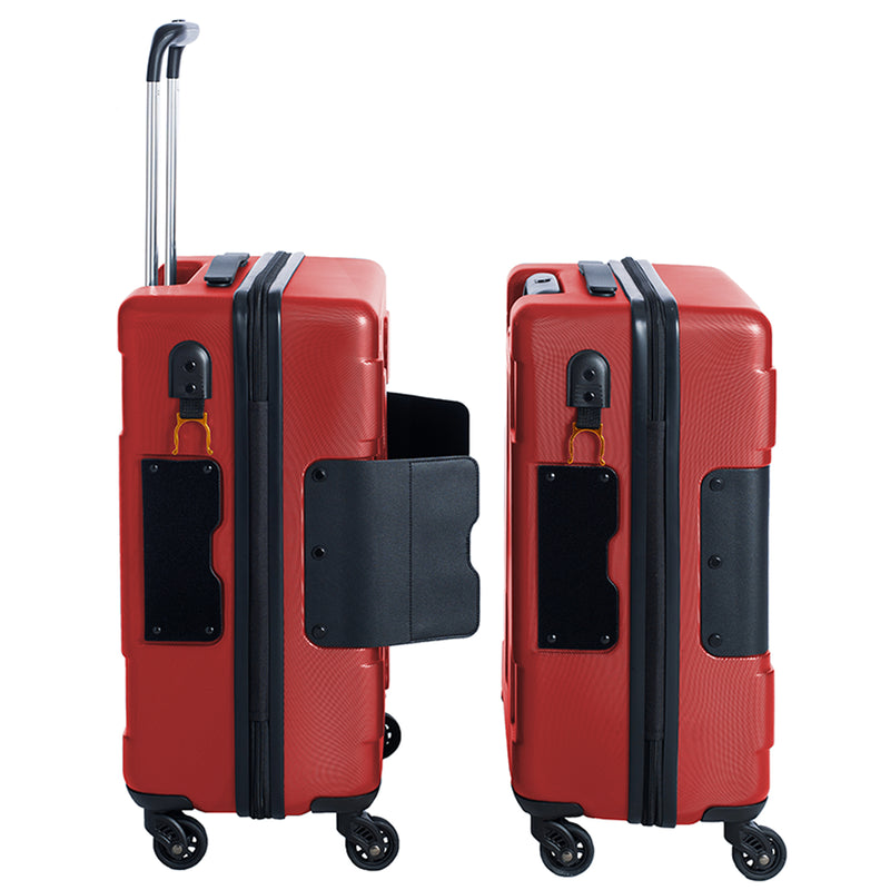 TACH V3 Connectable Hard Shell Carry On Travel Suitcase Luggage, Red (Open Box)