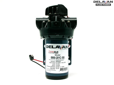 Delavan 5850-201C-SB 5800 12 Volt 45 PSI 5.4 GPM On Demand Bypass Diaphragm Pump