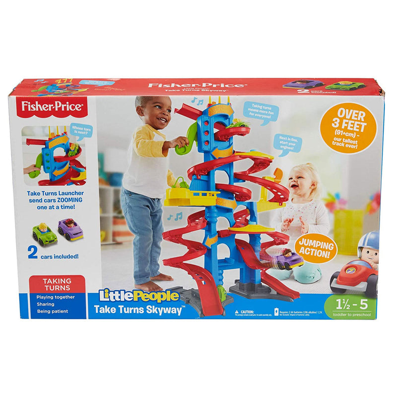 Fisher-Price Little People Collection Take Turns 3-Foot Skyway with 2 Wheelies