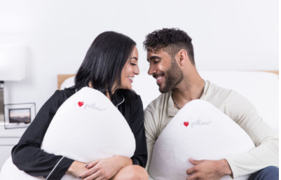 I Love Pillow Ergonomic Contour Sleeping Pillow with Cover, King Sized, White - VMInnovations