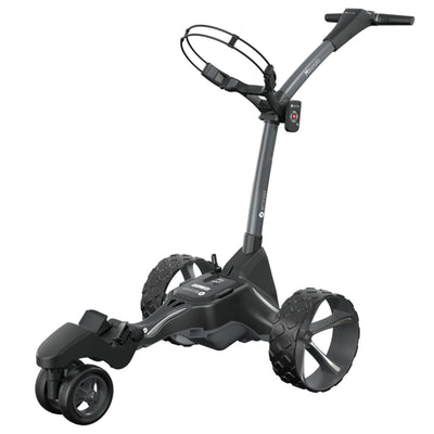 Motocaddy M7 DHC 4 Wheel Golf Caddy Cart with Carrying Golf Club Cart Bag, Lime - VMInnovations