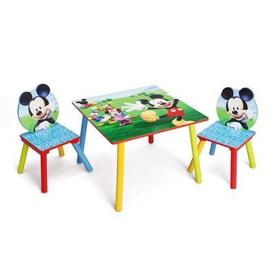 Delta Children Disney Mickey Mouse Wooden 3 Piece Table and Chair Set