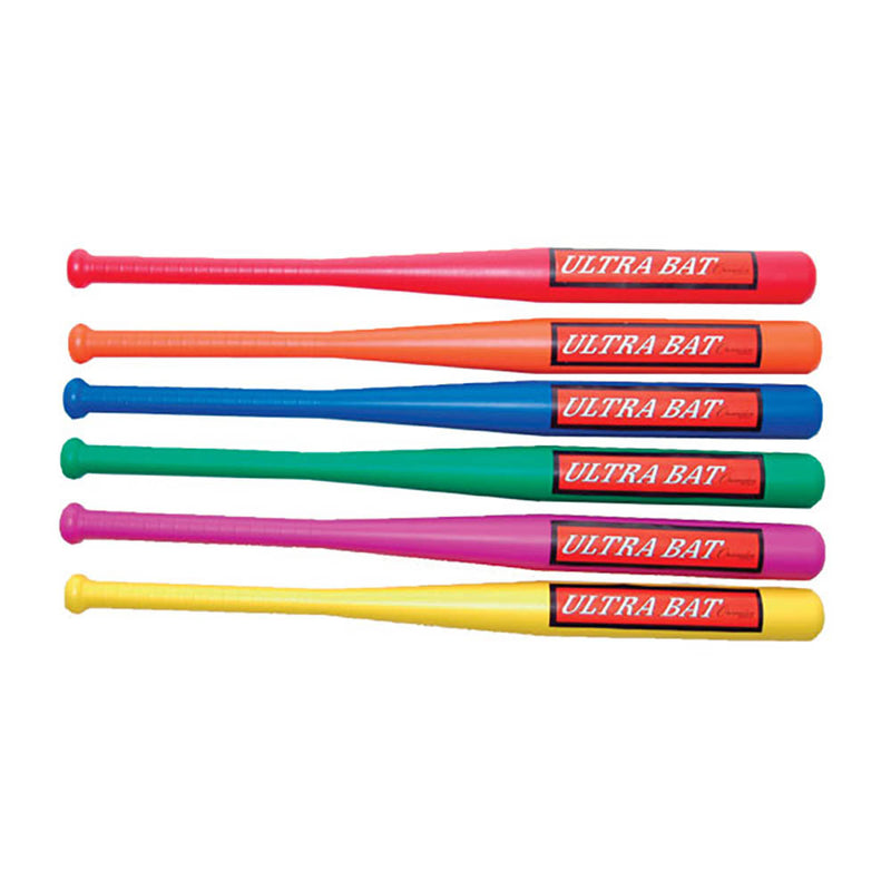 Champion Sports 30" Ultra Poly Plastic Kids Wiffle Ball Bat Set, Multicolor