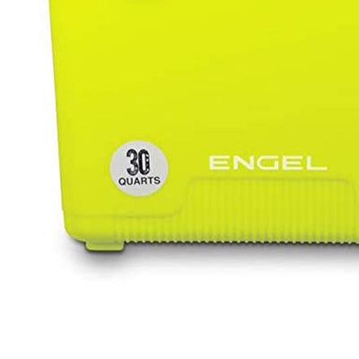 ENGEL 30 Qt Leak Proof Odor Resistant Insulated Cooler Drybox, Yellow High Viz