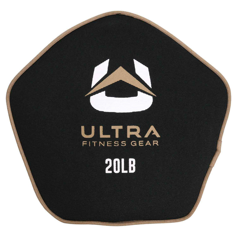 Ultra Fitness Gear Home Gym Workout Unfilled Neoprene Pancake Sandbag, 20 Pounds