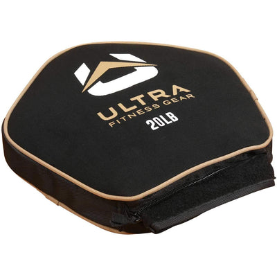 Ultra Fitness Gear Home Gym Workout Unfilled Neoprene Pancake Sandbag, 20 Pounds