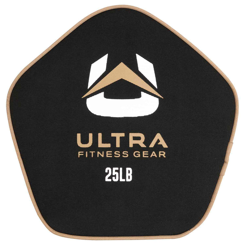 Ultra Fitness Gear Home Gym Workout Unfilled Neoprene Pancake Sandbag, 25 Pounds