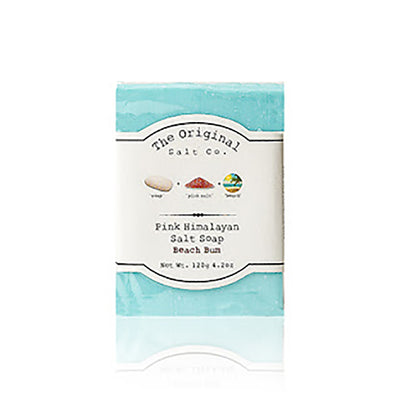 The Original Salt Company 4.2 Ounce Pink Himalayan Salt Soap, Beach Bum (2 Pack)