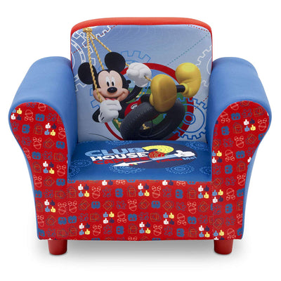 Delta Children Disney Mickey Mouse Upholstered Toddler Chair with Side Pockets