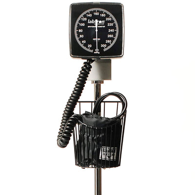 Labtron V223 Mobile Aneroid Sphygmomanometer Adult Blood Pressure Monitor, Black